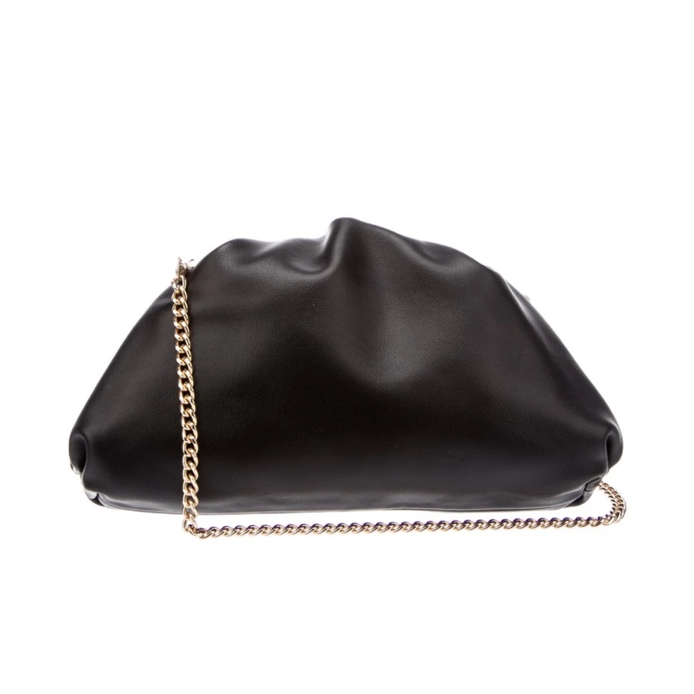 Understated Leather crossbody chain link bag
